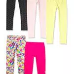 Amazon Essentials Leggings Bambine e Ragazze, Pacco da 5