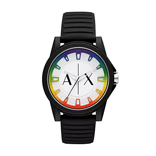 Armani Exchange Orologio da uomo Quarzo/3 Movimento manuale Cassa 44 mm con cinturino in silicone AX2531