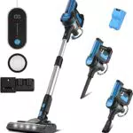 Aspirapolvere Senza Fili, 28 kPa Scopa Elettrica Potente con Display Touch