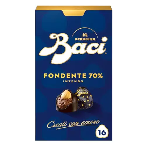 BACI PERUGINA Fondente 70% Cioccolatini Fondenti ripieni al Gianduia