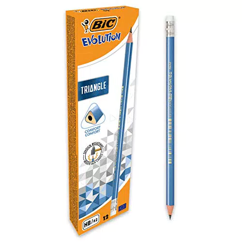 BIC Evolution Triangle Matite triangolari con gommino integrato