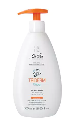 Bionike Triderm Baby - Bagno Crema Neonato e Bambino Deterge Delicatamente e Protegge Pelli Secche e Irritate