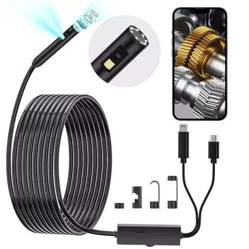 BOGYKIK Telecamera Endoscopica Iphone, Endoscopio Per Smartphone HD 1920P