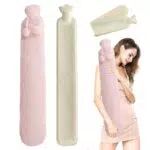 Borsa Acqua Calda Peluche 2L Ambolio Boule Acqua Calda Borsa Dell'acqua Calda Borse Acqua Calda Cuscino termico Bottiglia Acqua Calda con Copertura Hot Water Bottle