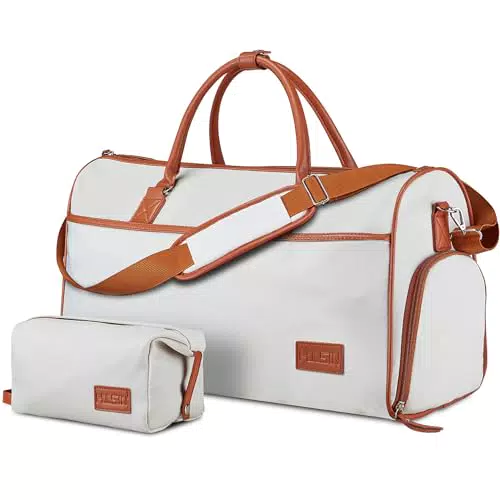 Borsa da viaggio da donna, borsone con scomparto per scarpe