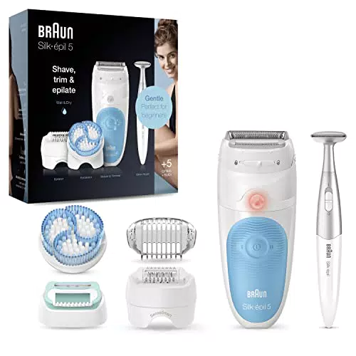 Braun Silk-épil 5, Depilatore Donna, Epilatore Elettrico Donna Per Una Rimozione Dei Peli Delicata