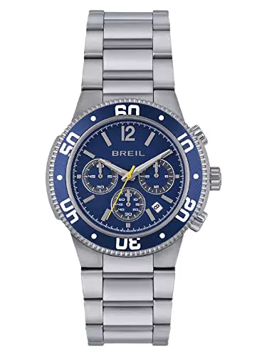 Breil Orologio UOMO ADJUST quadrante MONO-COLORE BLU movimento CHRONO QUARZO e BRACCIALE ACCIAIO ARGENTO TW1968