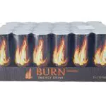 Burn Original 24 lattine da 250 ml, Energy Drink dal Sapore Delicato e Rinfrescante