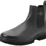 Calvin Klein Eva Mid Chelsea Stivale Lth, Uomo, Triplo Nero