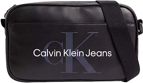 Calvin Klein Jeans Borsa a Tracolla Uomo Monogram Soft Camera Bag Piccola