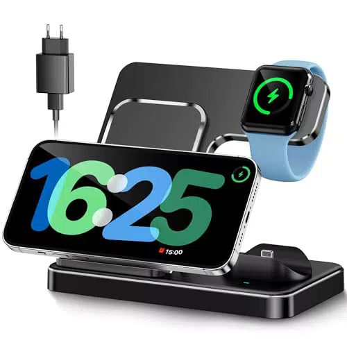 Caricatore Wireless, CHELUXS 3 in 1 Stazione di Ricarica Wireless