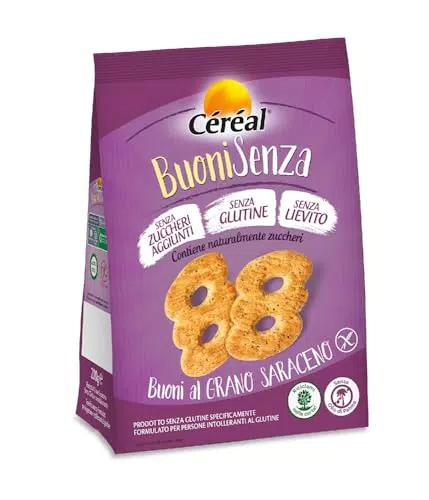 Céréal BuoniSenza Al Grano Saraceno, Biscotti Senza Glutine