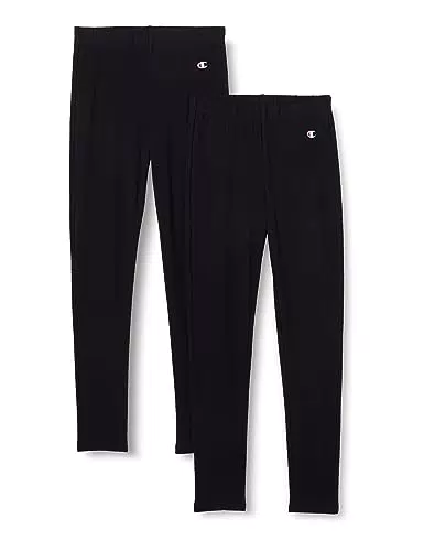 Champion leggings (Pacco da 2), Nero, 13-14 Anni