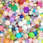 Chenkou Craft perline di plastica assortite con foro, 100 grammi