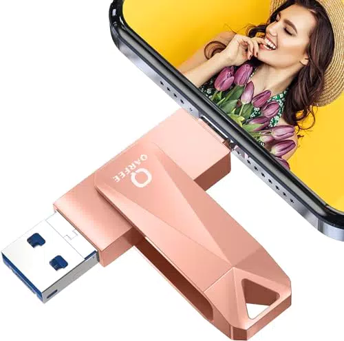 Chiavetta USB 128GB Memoria per iPhone iPad 4 in 1 Memory Stick Flash Pen Drive per Dispositivi con iOS Android Micro USB Smartphone Tablet Tipo C Porta