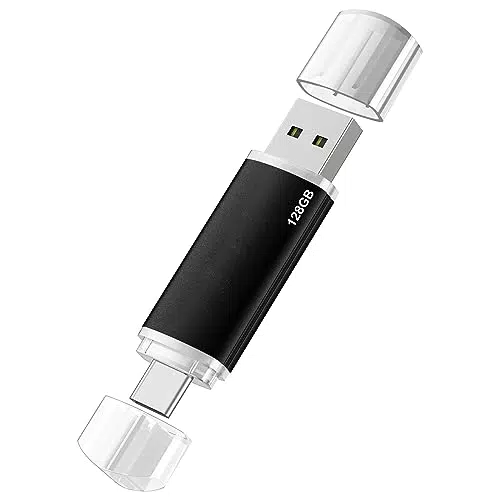 Chiavetta USB C 128 GB, Ms Lula Type C Pen Drive 128 Giga Portatile Pennetta USB 128gb 2 in 1 OTG USB C Flash Drive 128 GB per USB-C Smartphone