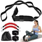 Cintura di Allungamento Yoga, Yoga Stretching Belt Cintura Elastica per Legamento Stretching Belt Strap Esercizi