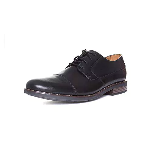 Clarks Becken cap, Scarpe Stringate Uomo, Nero