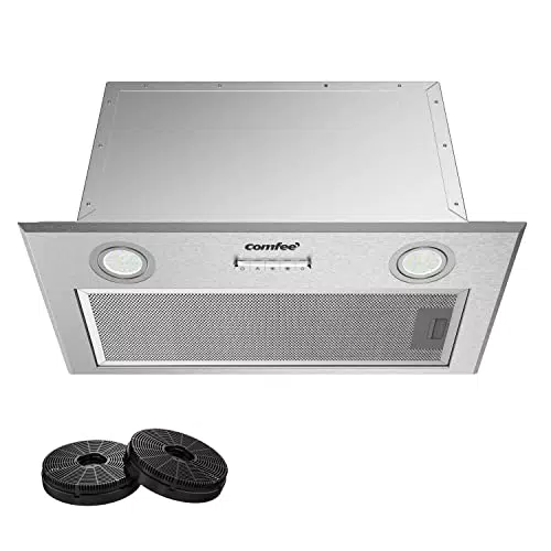 COMFEE' Cappa Aspirante a incasso BIHT01SS-52 con sistema di ricircolo, 52 cm