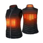 CONQUECO Gilet Riscaldato Elettrico Donna con Batteria per Outdoor Invernale Warm