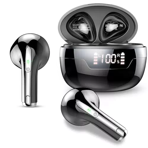 Cuffie Bluetooth, Auricolari Bluetooth 5.3 con Stereo HiFi