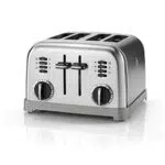 Cuisinart CPT180E Tostapane 4 fette, Acciaio inox, Funzione Bagel