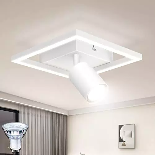 Dehobo Faretti da Soffitto, Lampadario LED Soffitto Bianco 18W Orientabile