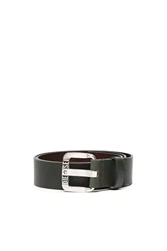 Diesel B-star Ii, Cintura Uomo, Verde, 80 cm