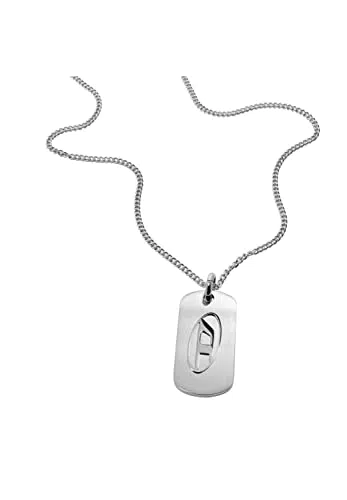 Diesel Collana Da Uomo Con Piastrine Singole, Lunghezza: 650-700 mm