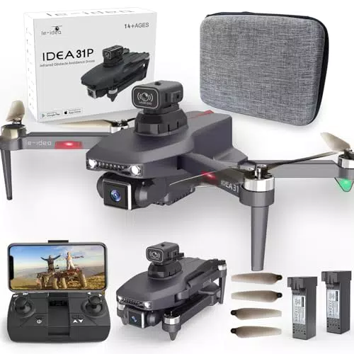 Drone con Telecamera, IDEA31P Drone Professionale con Evitamento Ostacoli a 360°