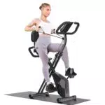 Dskeuzeew Cyclette Pieghevole da Casa 4 in 1, Bicicletta magnetica pieghevole