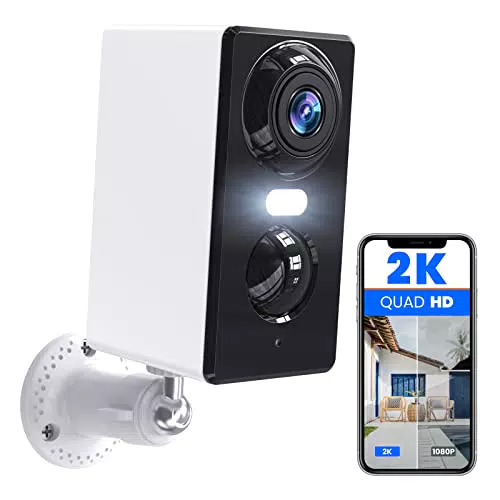 elemage 2K Telecamera WiFi Esterno Senza Fili a Batteria