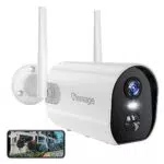 elemage Telecamera 2K Senza Fili con WiFi, bianco