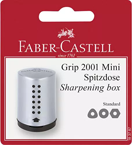 Faber-Castell 183700  Semplice temperamatite Grip 2001 Mini Mini-temperamatite in blister Spitzdose Mini Blister