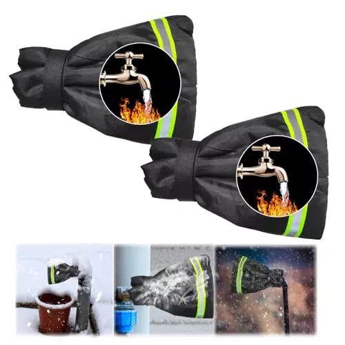 FainFun 2 Pezzi Protezione Antigelo per Rubinetto, Rubinetto Antigelo