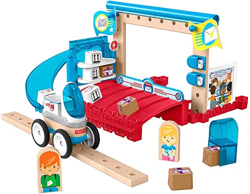 Fisher-Price - Wonder Makers Ufficio Postale con Binari e Costruzioni Giocattolo per Bambini 3+ Anni