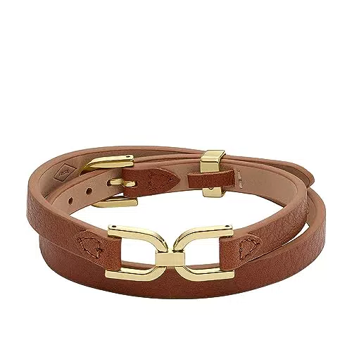 Fossil Bracciale donna, Bracciale Heritage D-Link in pelle