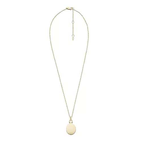 Fossil Collana da Donna, Collana con Ciondolo in Acciaio Inossidabile, JF04173710