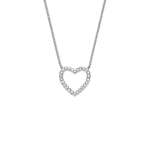 Fossil Collana da donna Sadie Open Hearted in acciaio inox
