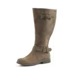 GABYLOU Bottes mollets larges XL - Modele Isabelle, Taupe