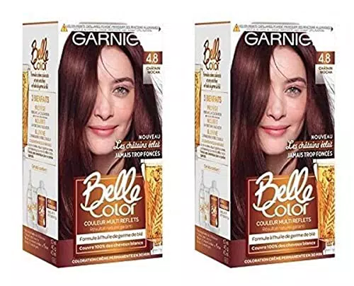 Garnier Belle Color C6062874 Les Châtains Eclat 4.8 Castain Mocha - Set di 2 pezzi