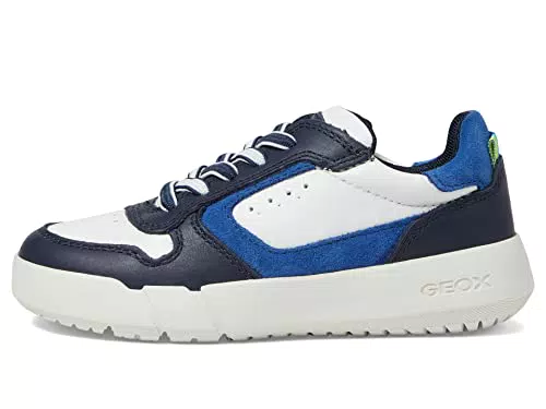 Geox J Hyroo Boy, Scarpe da Ginnastica, White/Navy