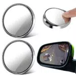 Giantree Specchio Punto Cieco Auto, 2 pezzi 360° ruotano lo specchio del punto cieco regolabile HD vetro convesso specchio della porta dell'auto specchio convesso specchio esterno automobilistico
