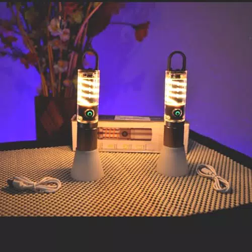 Glovios 2PCS Torcia LED Ricaricabile, Torcia Ricaricabile