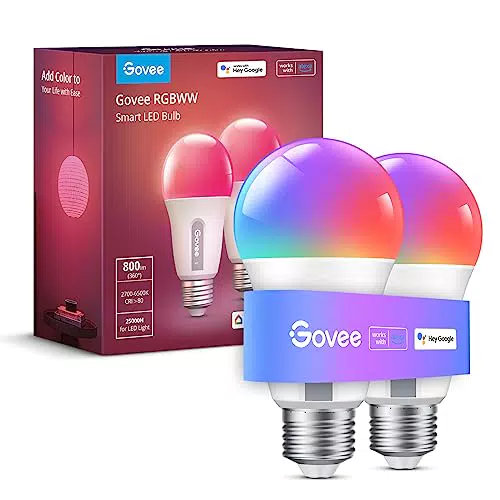Govee Lampadine Smart, Lampadine Cambiano Colori WiFi e Bluetooth