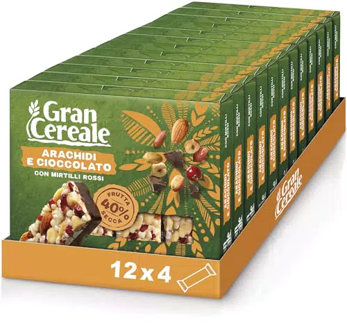 Gran Cereale, Snack Barrette con Frutta Secca con Arachidi