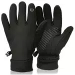 Guanti Invernali Termici Touch Screen Antivento Guanti Sportivi per Bambino Guanti da Ciclismo da Bambini Antiscivolo Impermeabili Guanti Ciclismo Unisex con Fodera Pile Anti-neve Antiscivolo