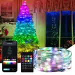 GuKKK Luci Albero di Natale, Catena Luminosa RGB 10 m 100 LED