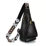 Holres Borse a tracolla per donne, Zaino Monospalla Donna Impermeabile Moda Borse Pelle PU Sling Bag Borsa a Tracolla con Cerniera e Cinghia Regolabile per le donne per Party Shopping Viaggi