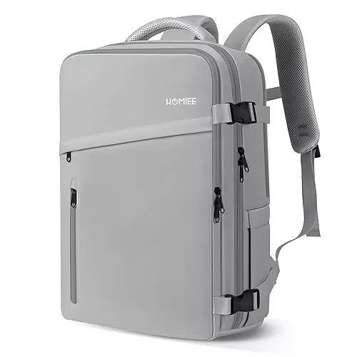 HOMIEE Zaino da Viaggio Aereo Bagaglio a Mano 45x36x20 Zaino Porta PC 15